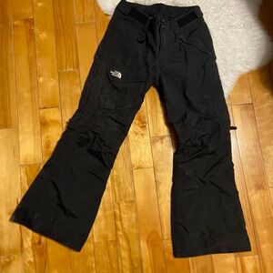 The North Face Black Ski Pants with Logo Patch